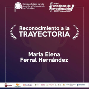 Reconocimiento póstumo a la trayectoria de María Elena Ferral.